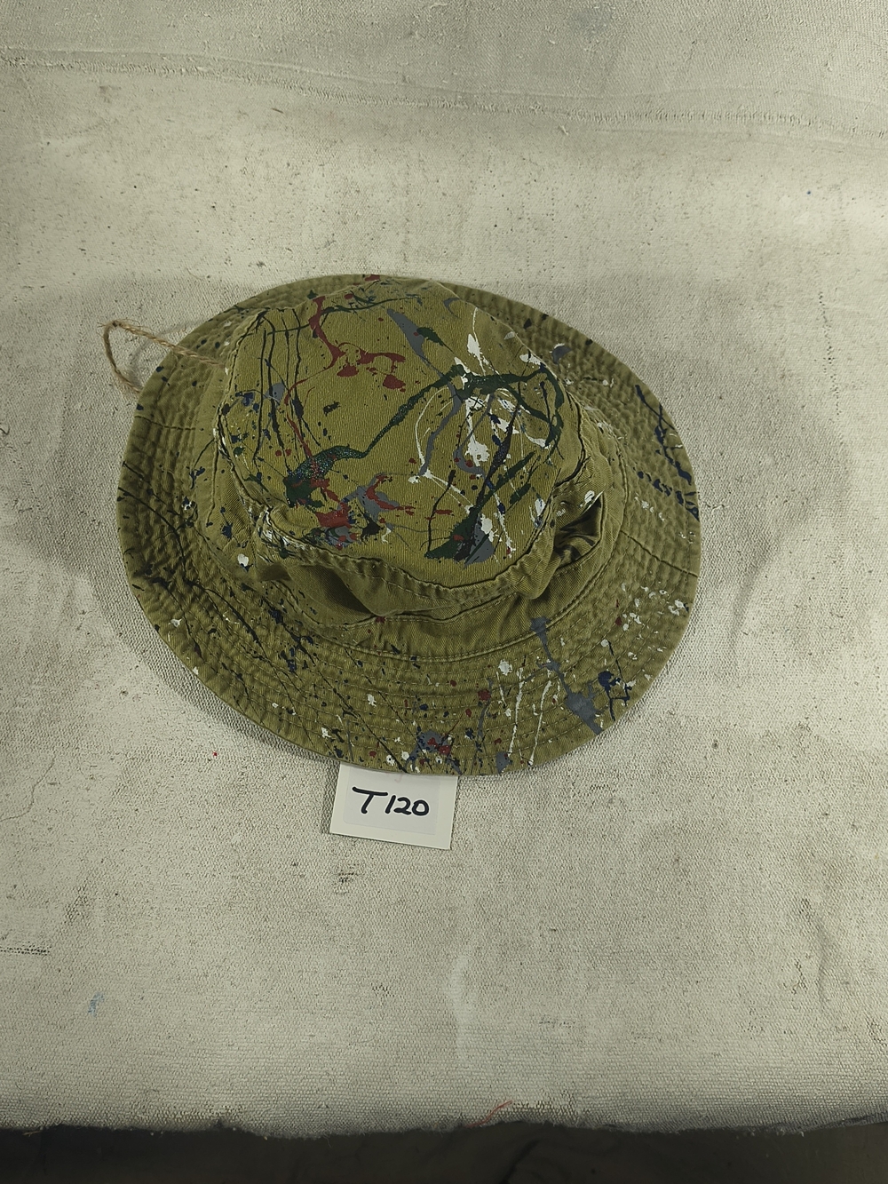 Timothy Designs T120 Unisex Olive Grn OneBucket Hat W/ Unique Street Wear Design